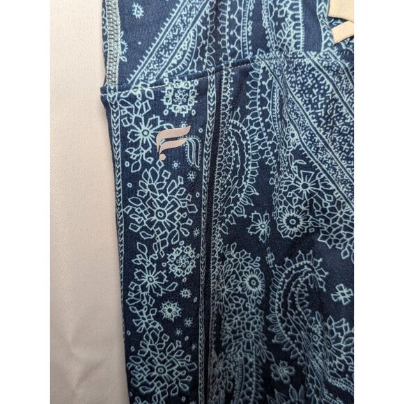 Fabletics women's Size Large Blue Nova Bandana High Waisted Legging And Bra - Picture 5 of 16